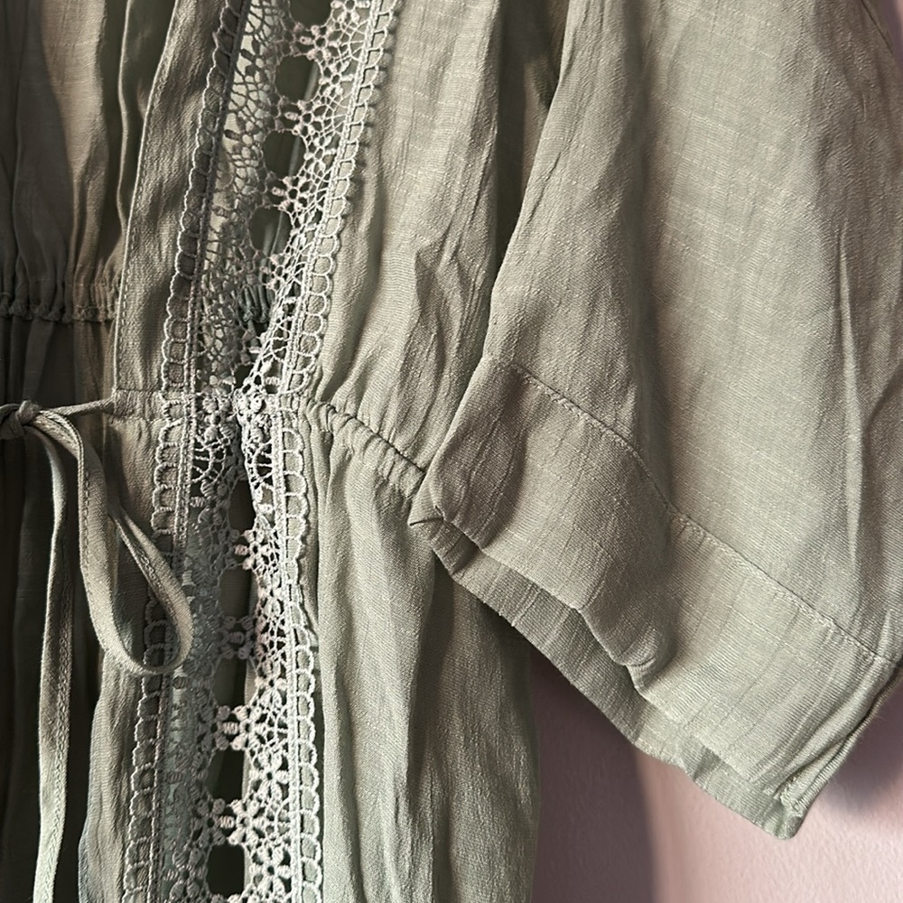 Love Tree Sage Green Long Sleeve Dress - Picture 5 of 5